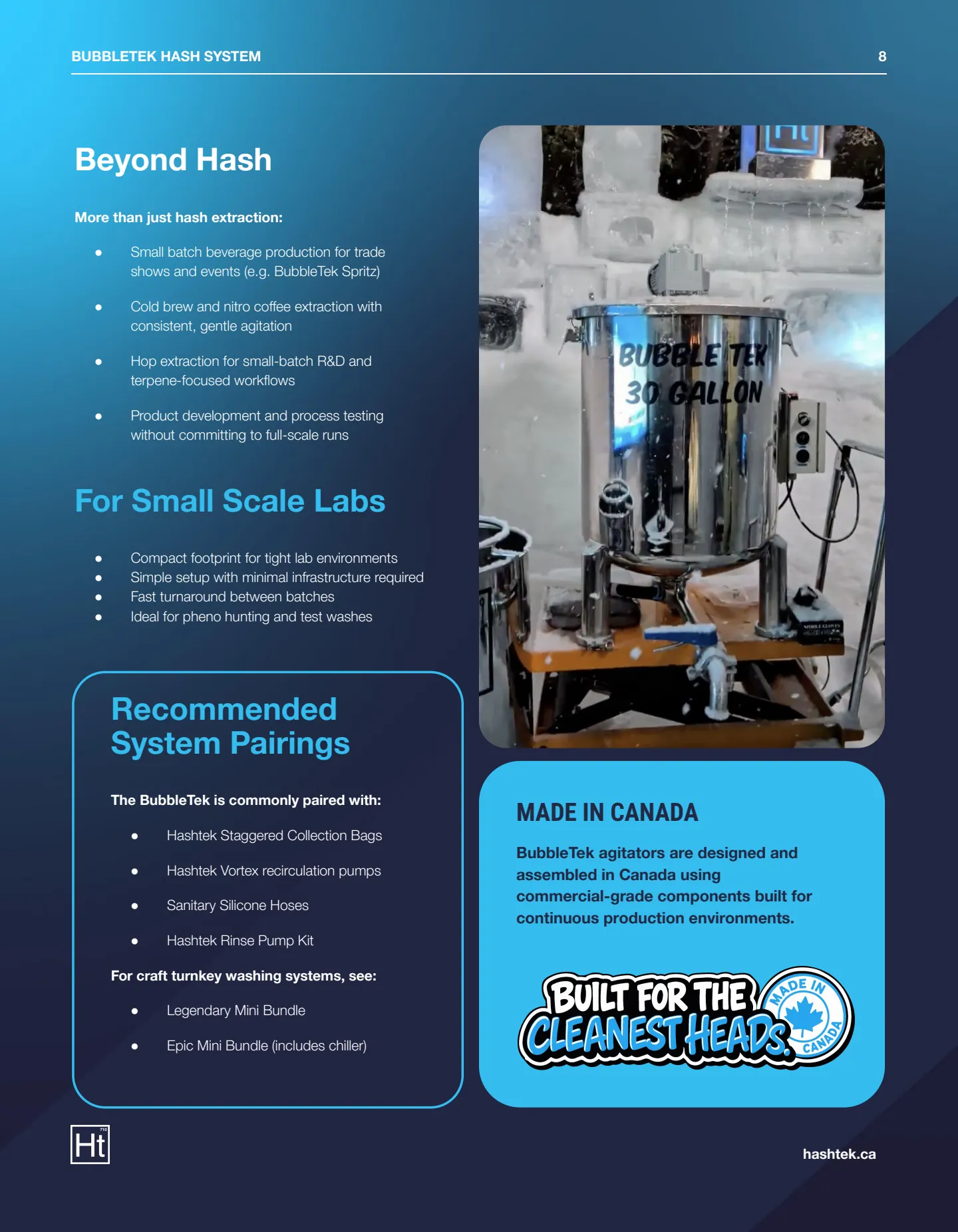 BubbleTek 30 Gallon Spec Sheet (v1.21) — page 8 of 8