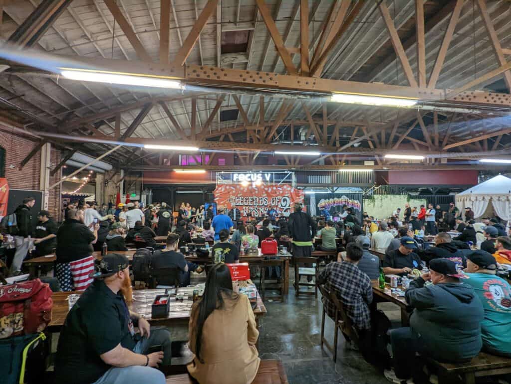 A packed venue at the Legends of Hashish competition in Los Angeles
